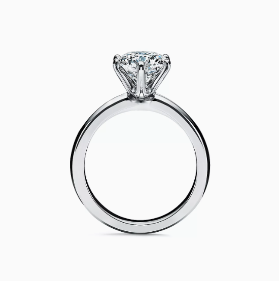 Anillo de compromiso Tiffany Setting en platino